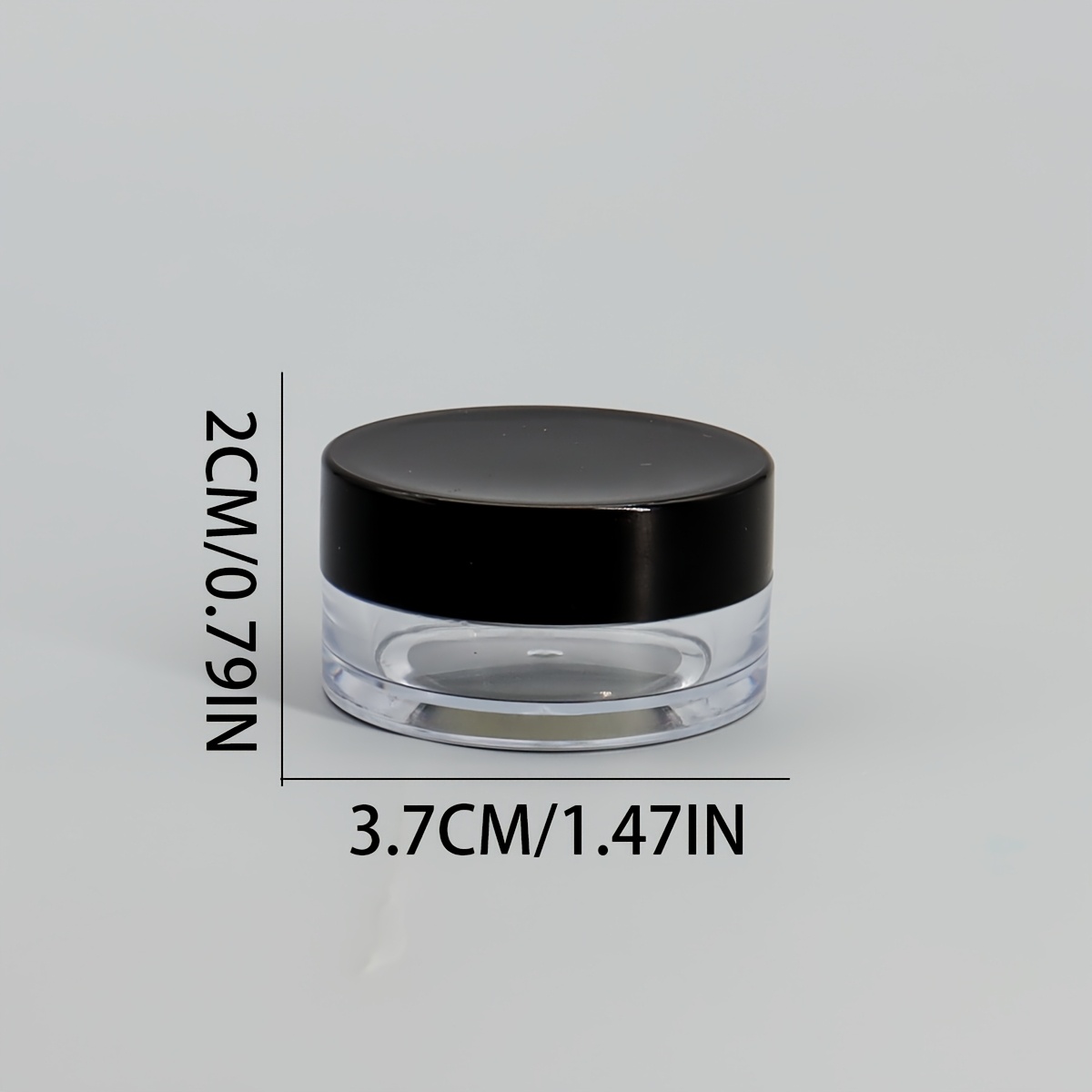 1pc 5g Empty Transparent Plastic Loose Powder Box With White Puff Eyeshadow Honey Powder Bottled Trial Portable Travel Bottled Cosmetic Packaging Materials