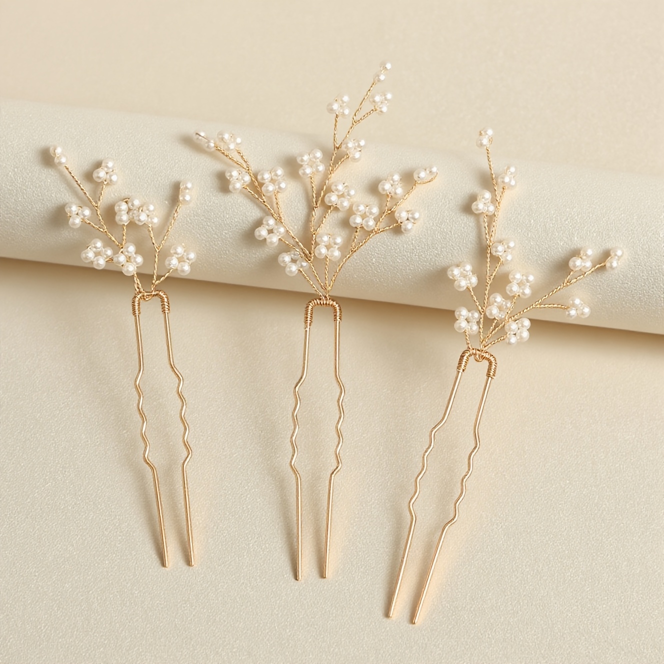 Image of Handmade U Style Hairpin Clip For Women Party Hair Clip Bridal Wedding Hair Additions Jewelry Hairclip Pin Gift