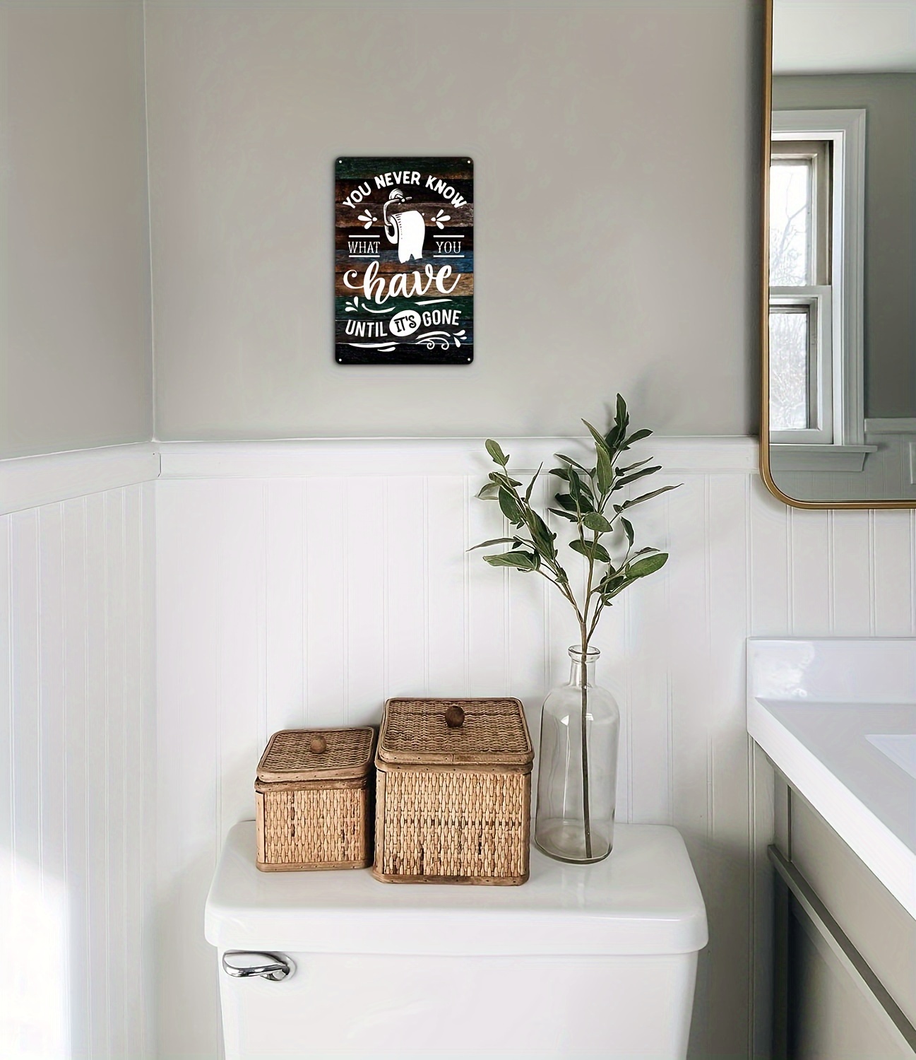 Retro Metal Aluminum Sign Funny Bathroom Quote Tin Sign Wall - Temu ...