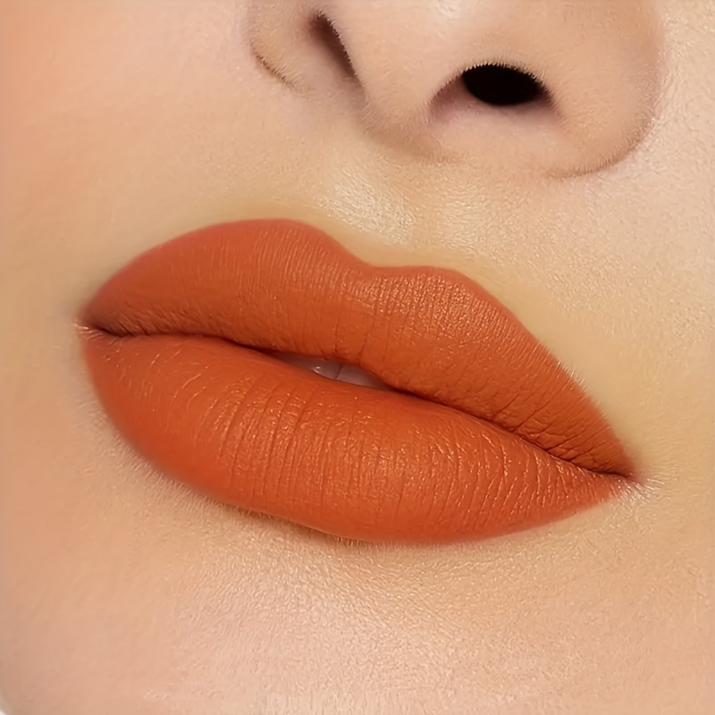 

Pudaier Luxe Orange Matte Lip Gloss - Long-lasting, Non-sticky & Fade-resistant Liquid Lipstick For All Skin Types