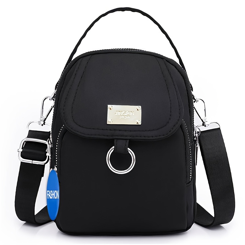 TEMU Women's Crossbody Bag - [1 Bag+1 Badge] Spring And Summer Universal Unisex Men's And Women' Bag Shoulder Bag Casual Fashion Solid Color Multi
