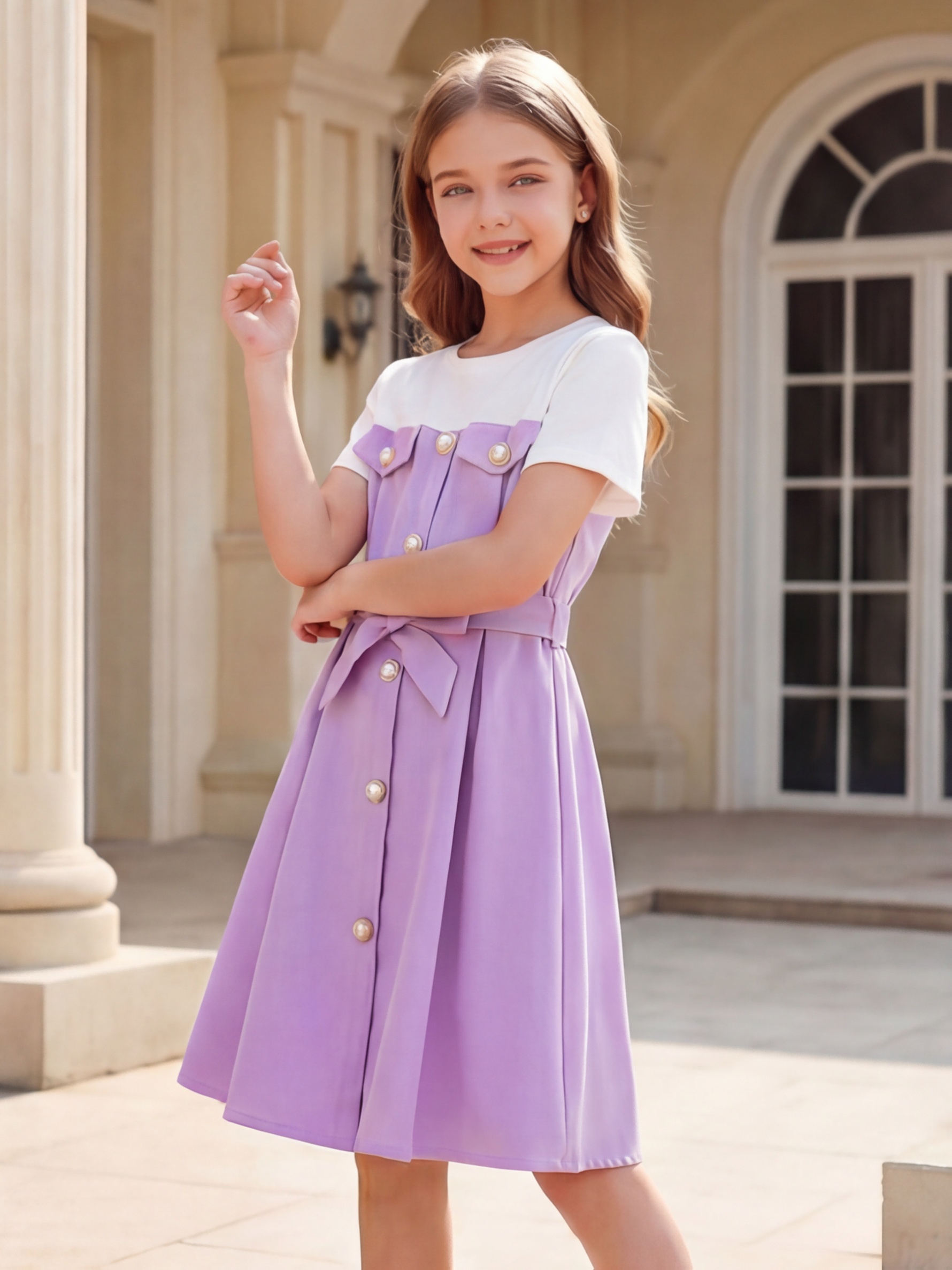 strapless open back dress Girls Dress Black And Purple Flower Halter Dress – Sunny Fashion