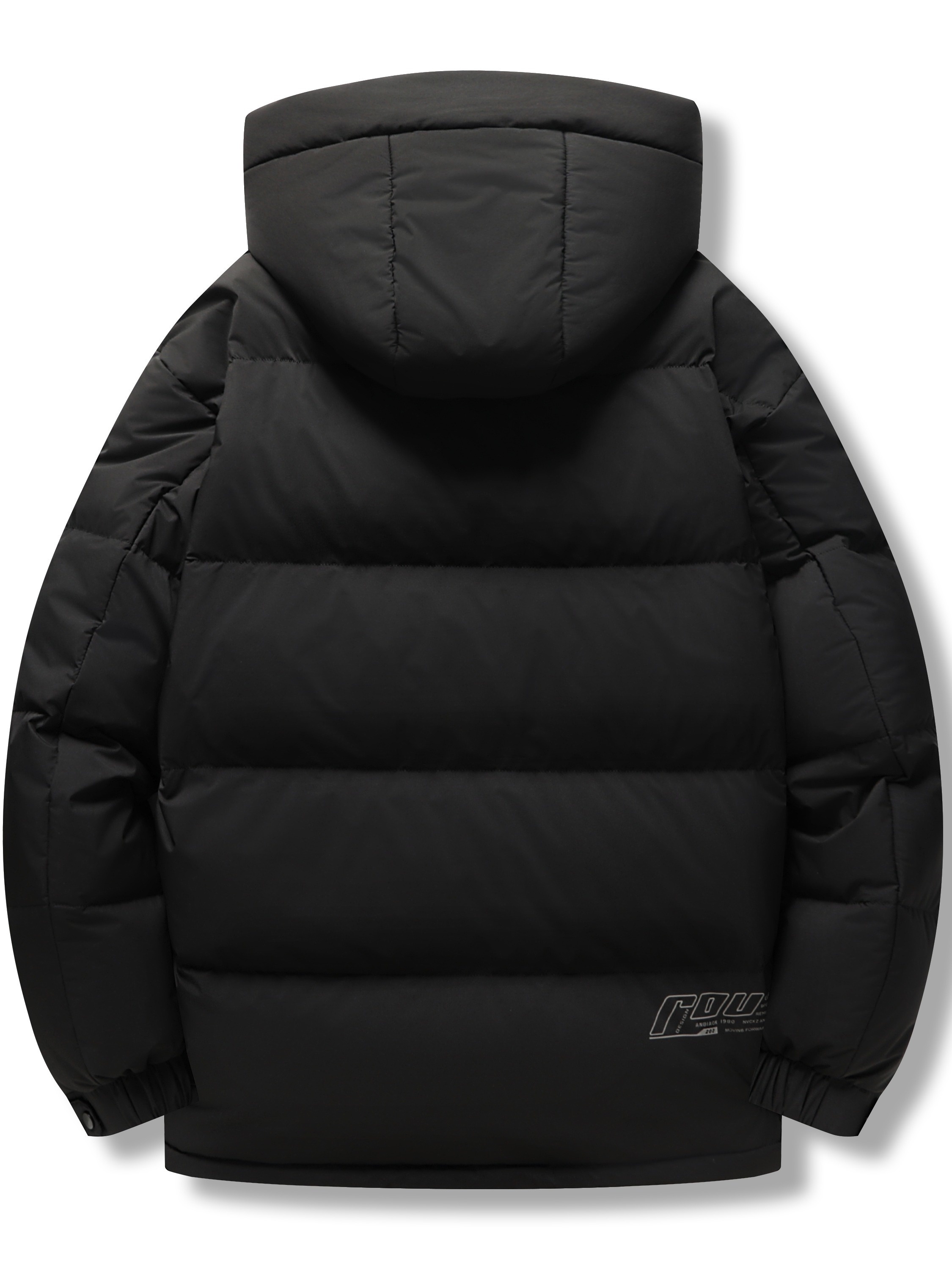 Plus Size Men's Thickened Short Hooded Down Jacket