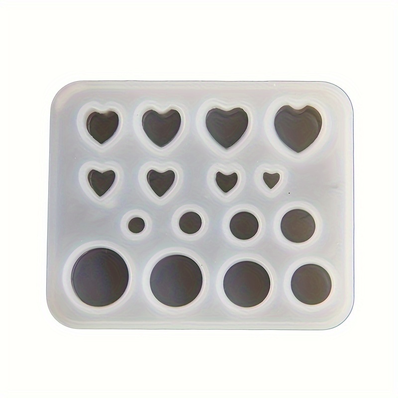 1pc Diy Earlobe Expansion Ear Mold Round Love Peach Heart Earlobe Multi-specification Mirror Mold
