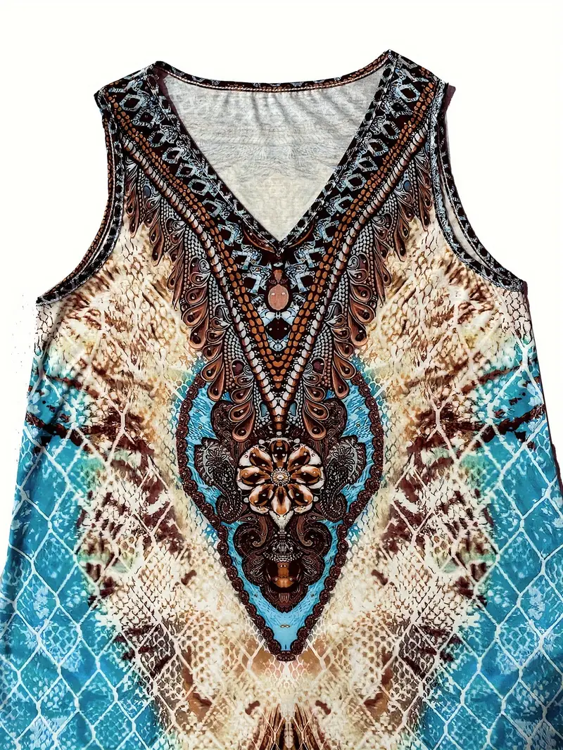 Abo Da Donna Elegante Con Scollo A V In Tinta Una Abo Da Spiaggia Senza Maniche Da Donna Sexy Senza Schienale Abo Estivo Femminile Vintage Vestido 3XL - Foto 6