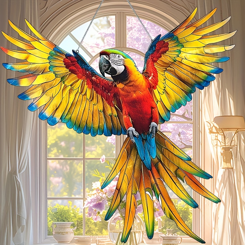 

Parrot Acrylic Sun 10"x10" - Home Decor, Wreath Centerpieces, Window & Porch Accents