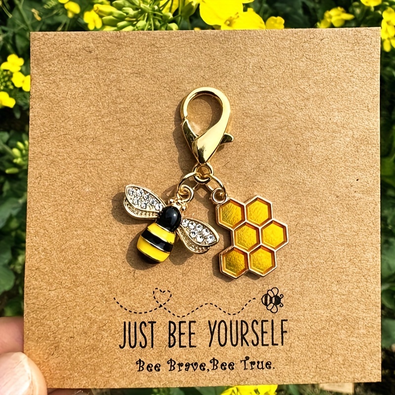 

1/2pcs Inspirational Bee & Keychain, Affirmation - For Birthdays, Christmas & Graduations