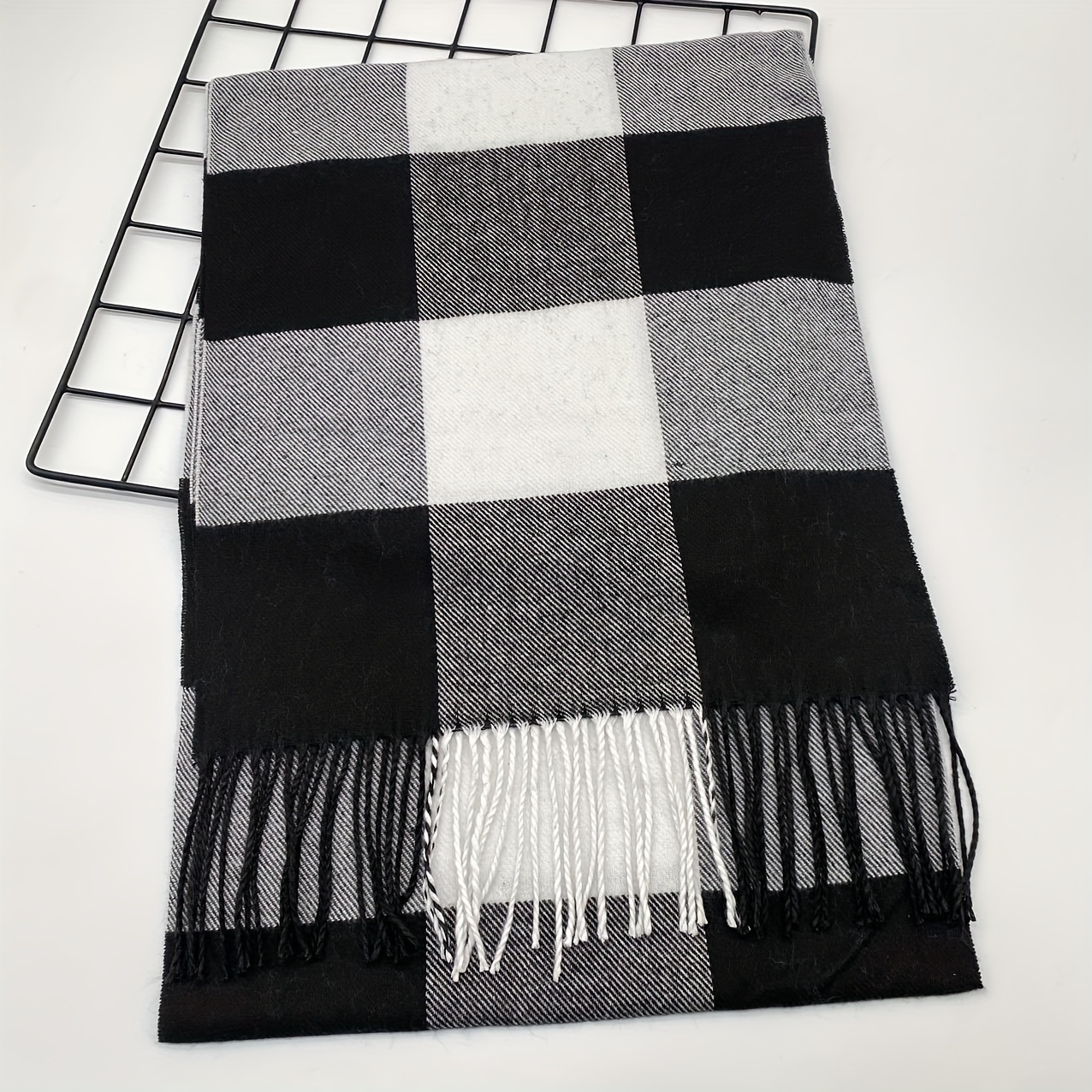 Image of 1pc Autumn Winter Warm Scarf Men's Fashion British Style Scarf Korean Long Men's Neck Scarf