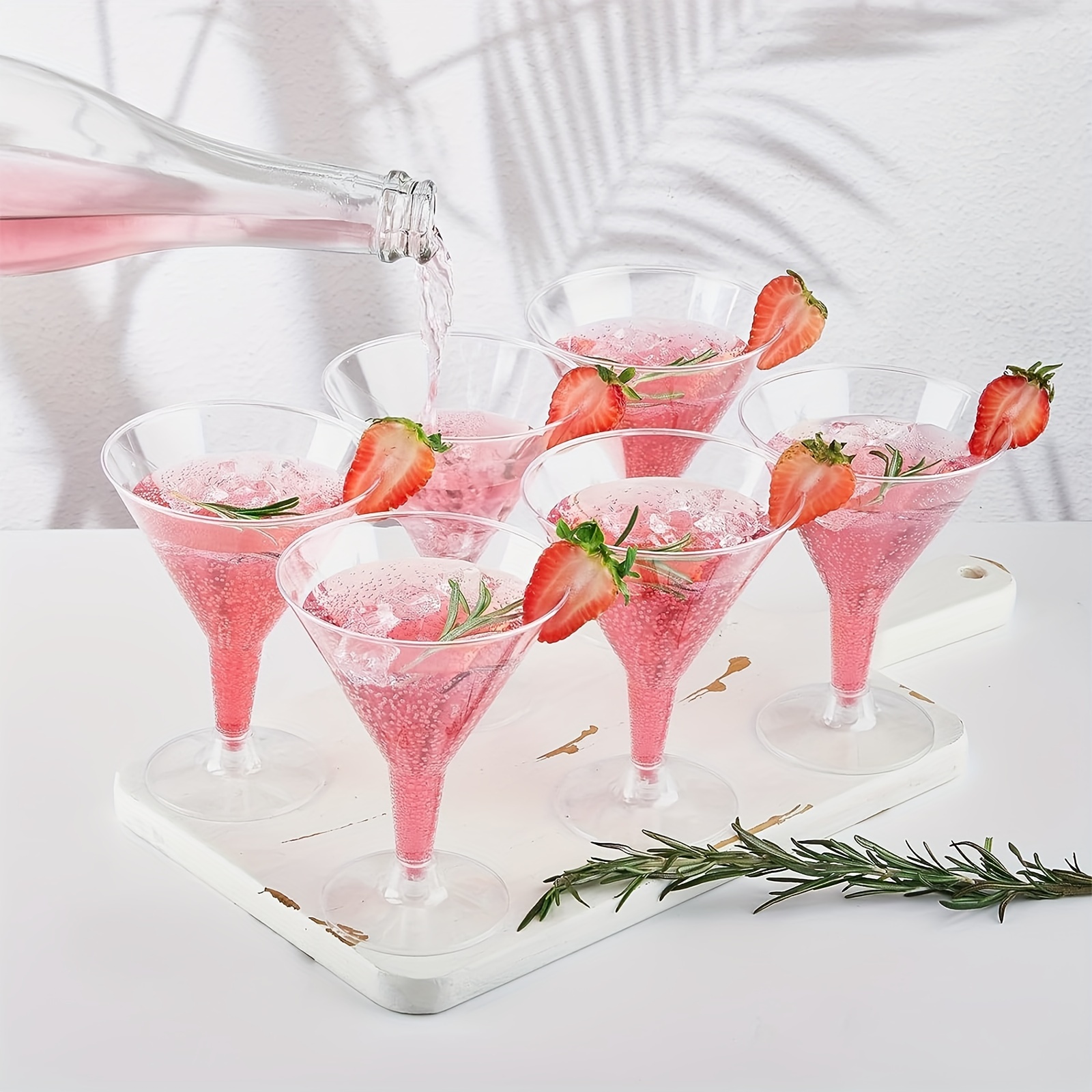 Plastic martini glasses on sale