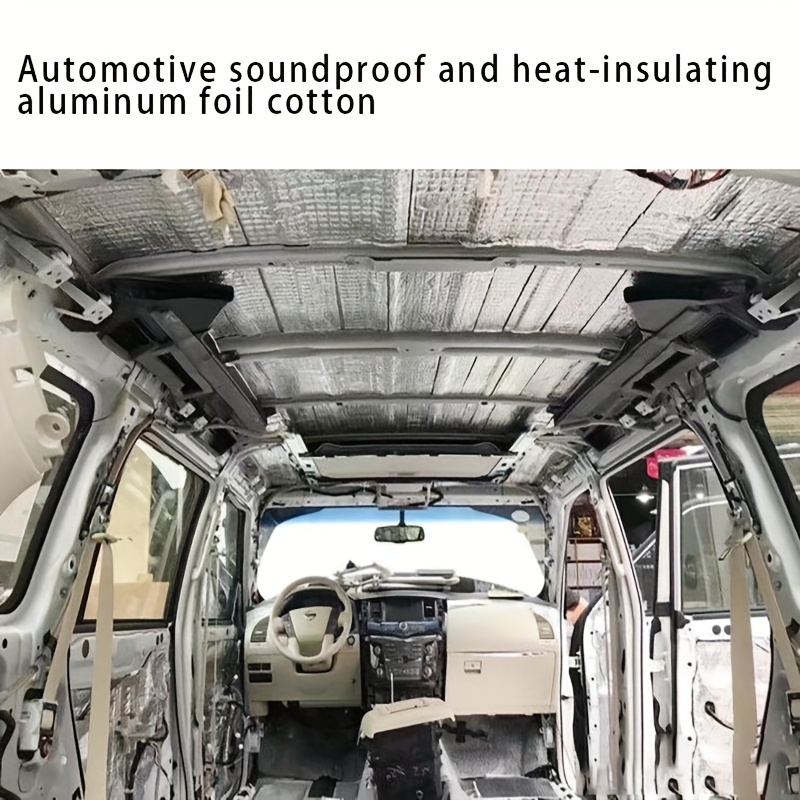 

Universal Fit Automotive Soundproofing And Heat Insulation Foil, Engine Cover Sponge Rubber, , Front Placement, -resistant Aluminum Foil Car Door Insulation Pad