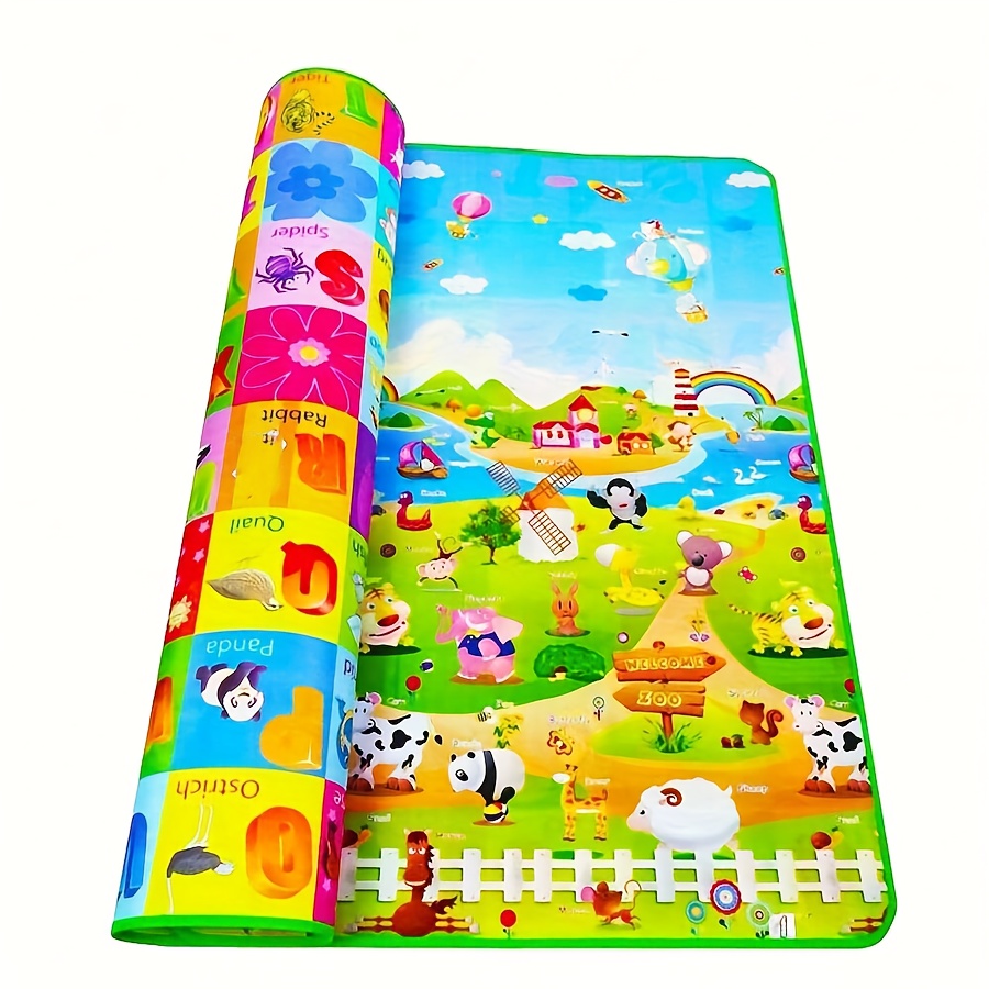 

Foldable Double-sided Crawling Mat, Eva Material, Waterproof And Moisture-proof Foam Mat For Home Floor Decor