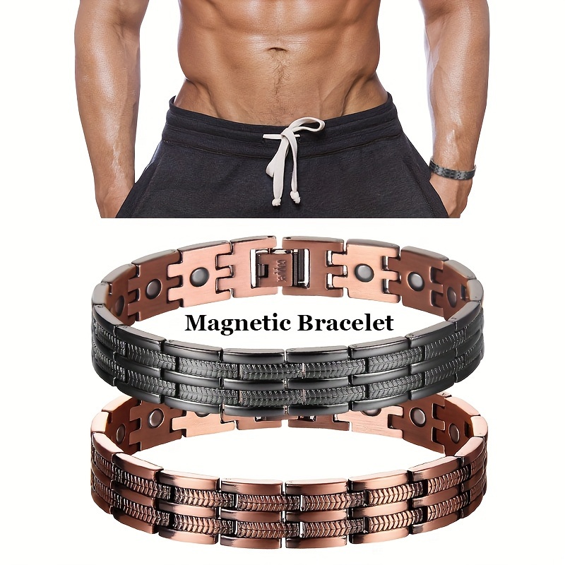 

Mens Copper Bracelet, Copper Magnetic Bracelet With Magnets, Adjustable Jewelry With Sizing Tool