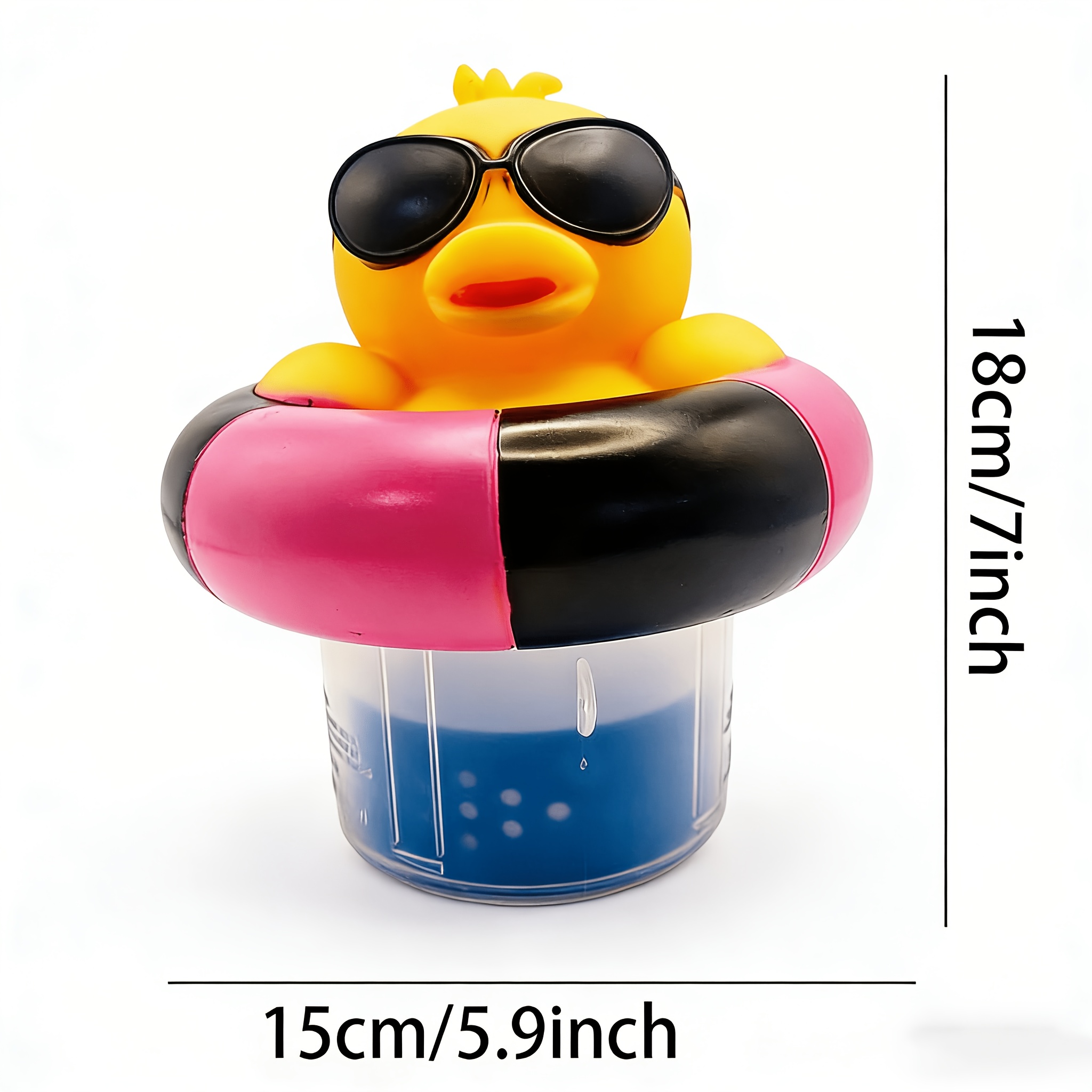 Image of Floating Animal Heads For Pools, Including A Flamingo, Turtle, And Duck, Serve As Dispensers For Pool Cleaning Supplies