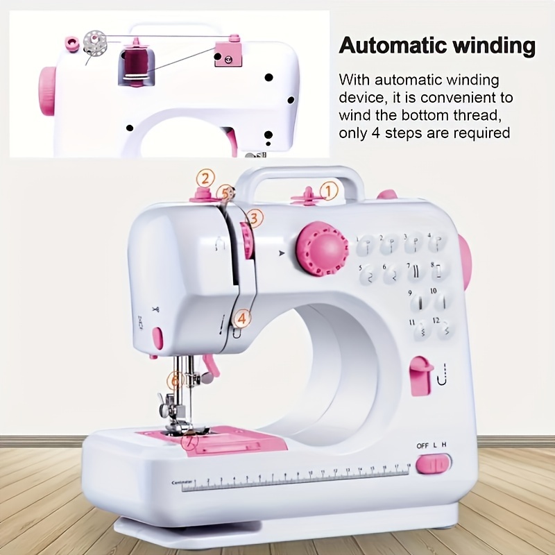 

Ourlife Portable Electric Sewing Machine - Easy-to-use For Beginners, Includes Accessories, Home Repairs & Crafts, Ideal Day Or Christmas Gift