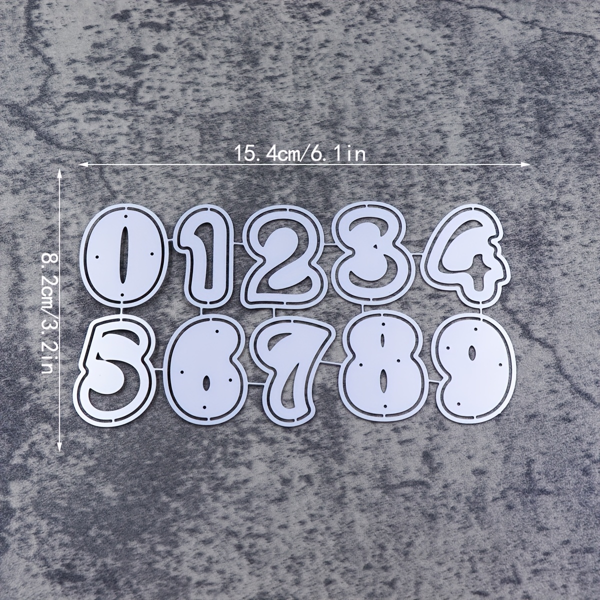 Image of Figure Metal Dies For Card Making, Diy Handmade Scrapbooking Crafts Stencil, Numbers Dies Cutting For Photo Album