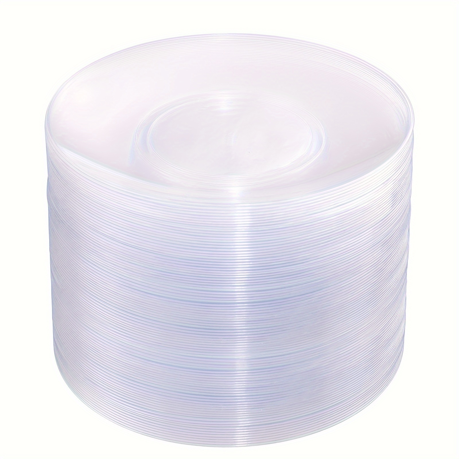 

100pcs Clear Plastic Plates & Clear Disposable Plates & 7.5 Clear Plates & Clear Appetizer Plates & And For &