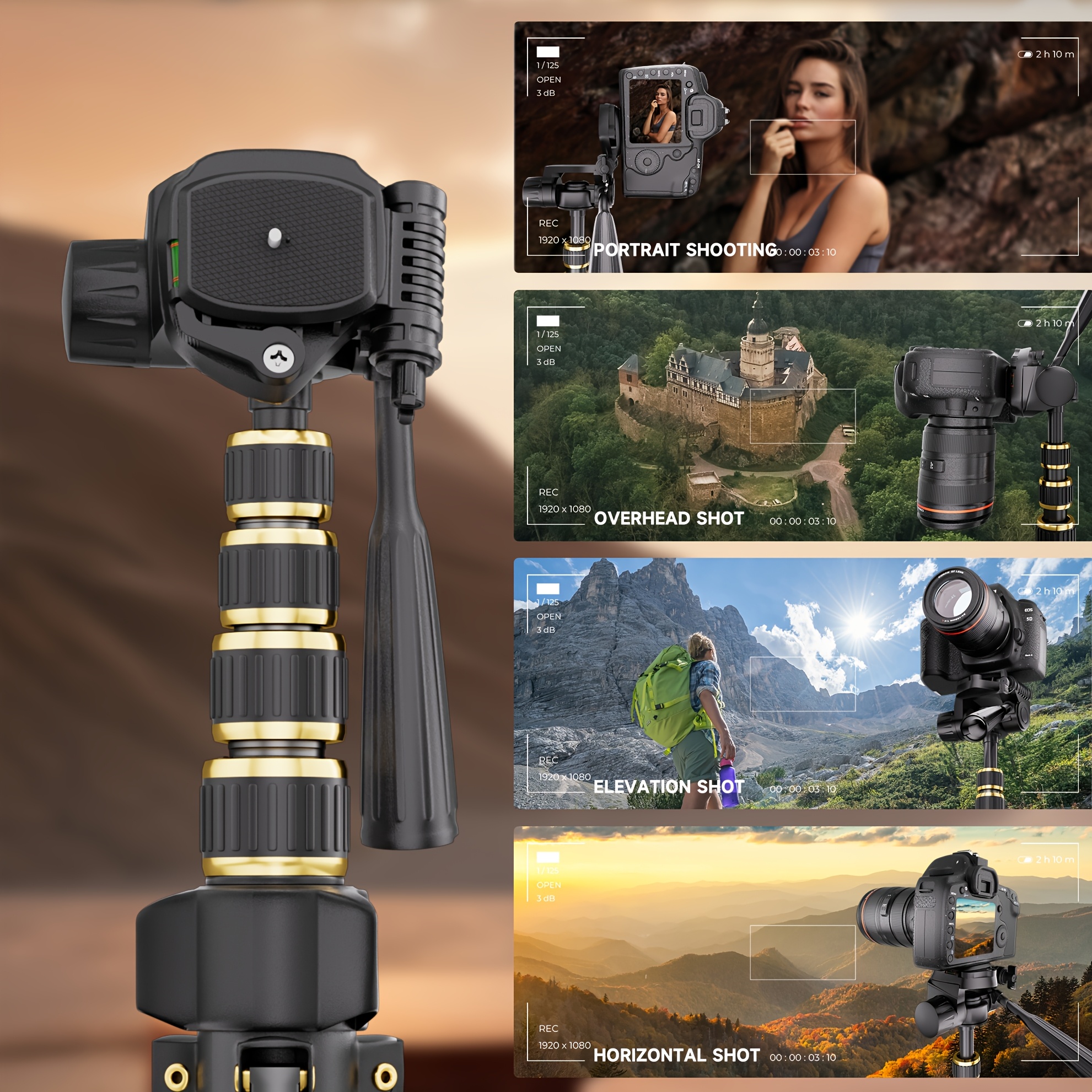 portable travel tripods np 2688 210cm 82 67inch Temu Australia