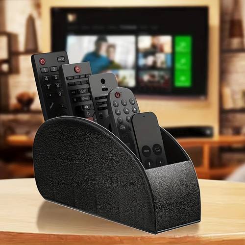 1 remote control storage box with 5 compartments compatible with tv dvr cable top saving tray suitable for living room home office bedroom fits two five remotes desktop organizer box for storing