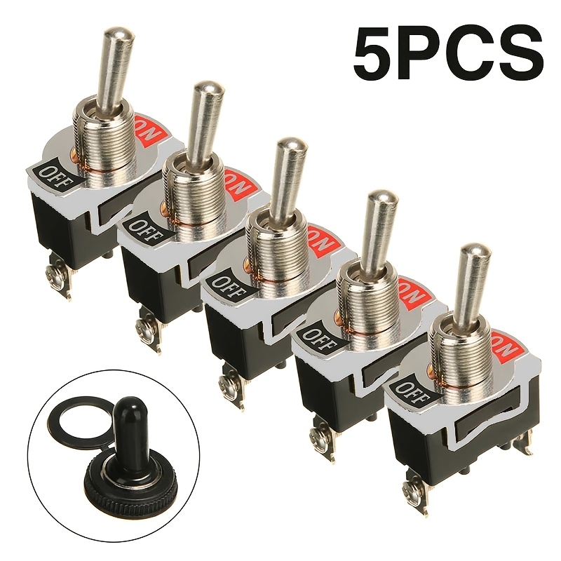 5pcs heavy duty   rocker toggle switch 15a 250v 2pin   on off rocker switches with boot   rocker switch without battery