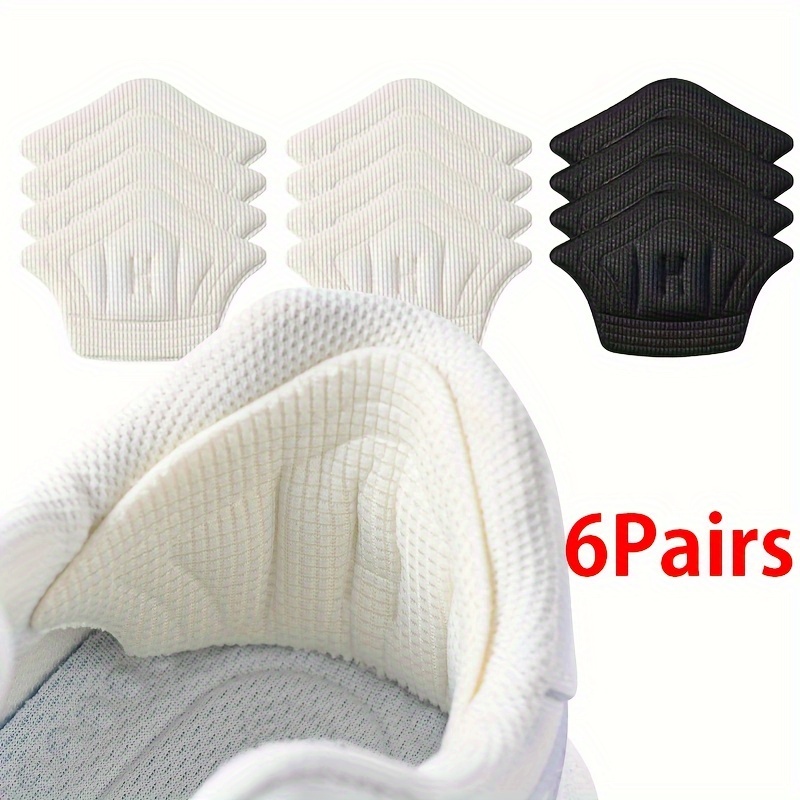 COSYLEE 6 Pairs EVA Heel Cushion Pads, Cut-to-Fit Heel Gels for Sports Shoes, Sneakers, and High Tops - Comfort and Support Inserts