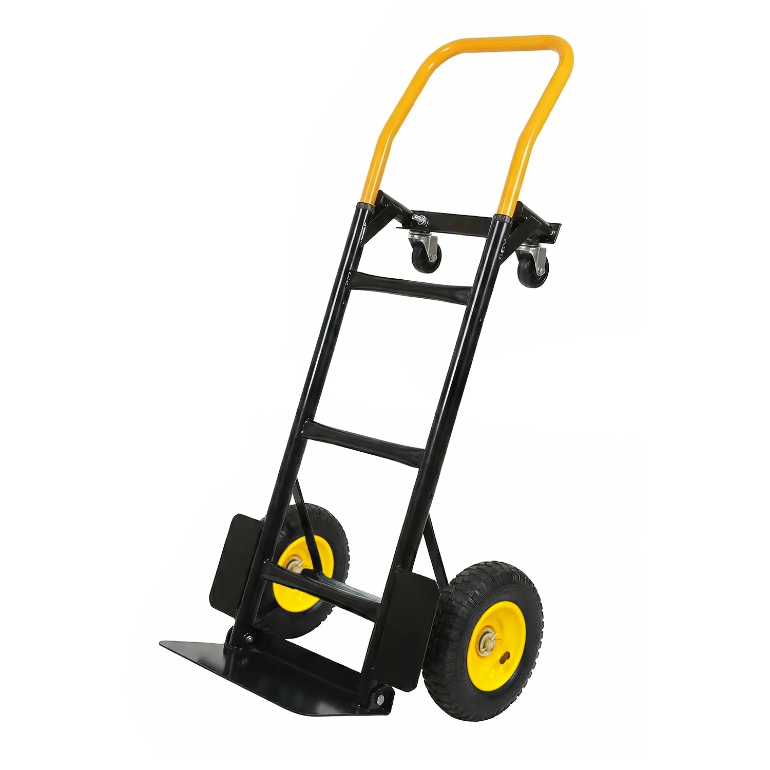 Folding Multi-functional Handcart, Heavy-duty Structure 300 Lbs, Folding Design, Universal Wheel Configuration Is Suitable For , Offices, Gardening, And Industrial Scenes