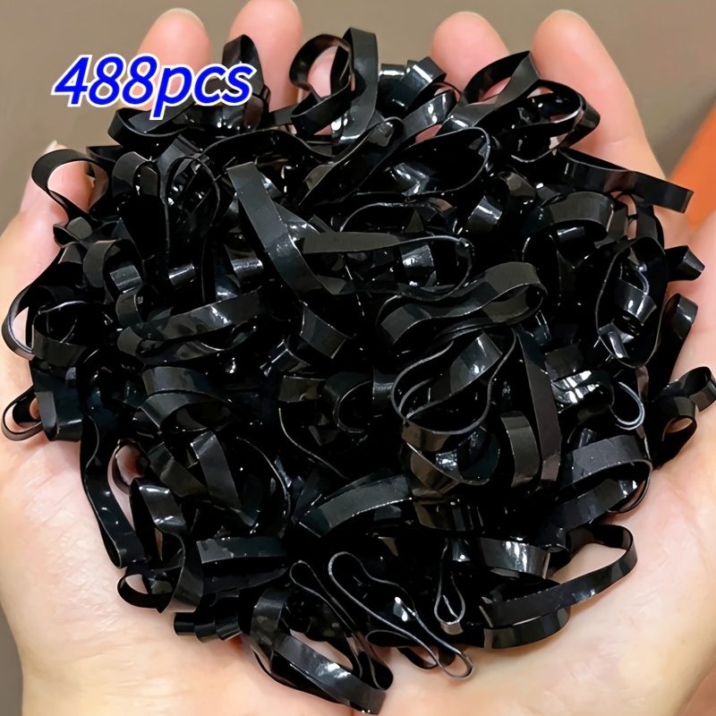 TEMU 488 pièces d'accessoires pour cheveux de pur, épais et élargis, attaches zippées, anneaux à cheveux, bandeau durable, abîmer les cheveux, cadeau