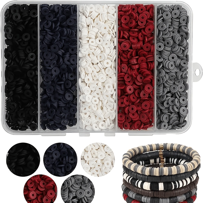TEMU Perles de pâte à modeler souples, multi-styles et multicolores, colle, adaptées à l'artisanat , 4300 pièces, perles de pâte à modeler souples en