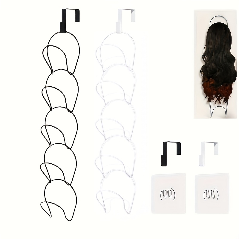 

Detachable Layered Hair Wig Stand Holder - Adjustable Metal Wig Display Rack For Home And Salon Use