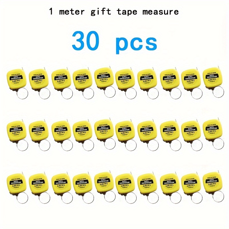 Image of 30pcs Retractable Mini Tape Measure – 1m/3ft – Mini Portable – Ideal For Event Favors – Perfect For Daily Use And Parties – Suitable For Apartments And Schools