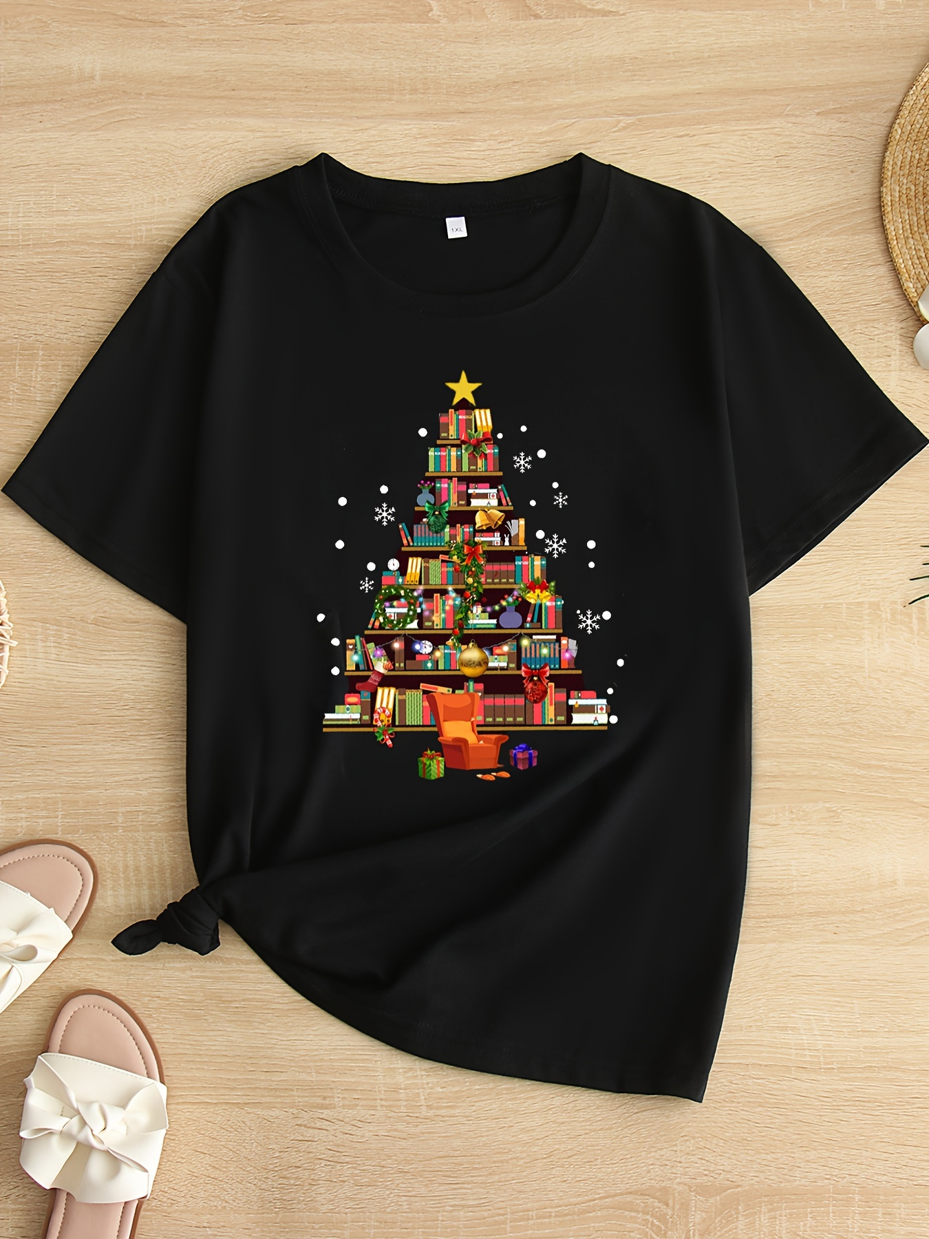 Maglietta T-shirt Natalizia Christmas Season - Idea Regalo per il Natale, per Lei | Olallà