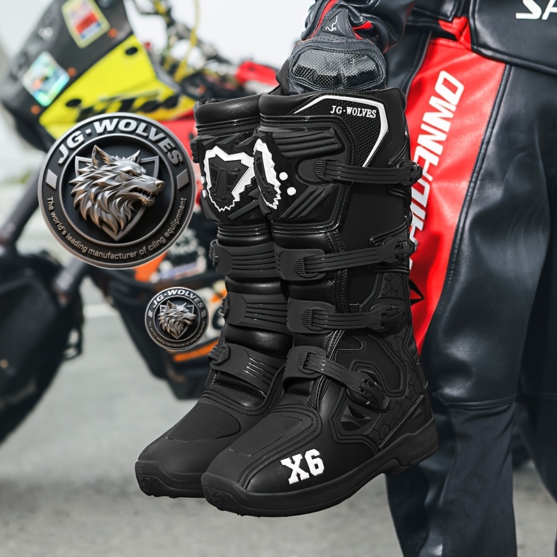 jg wolves x6 mens road boots professional motorcycle boots - Temu Oman