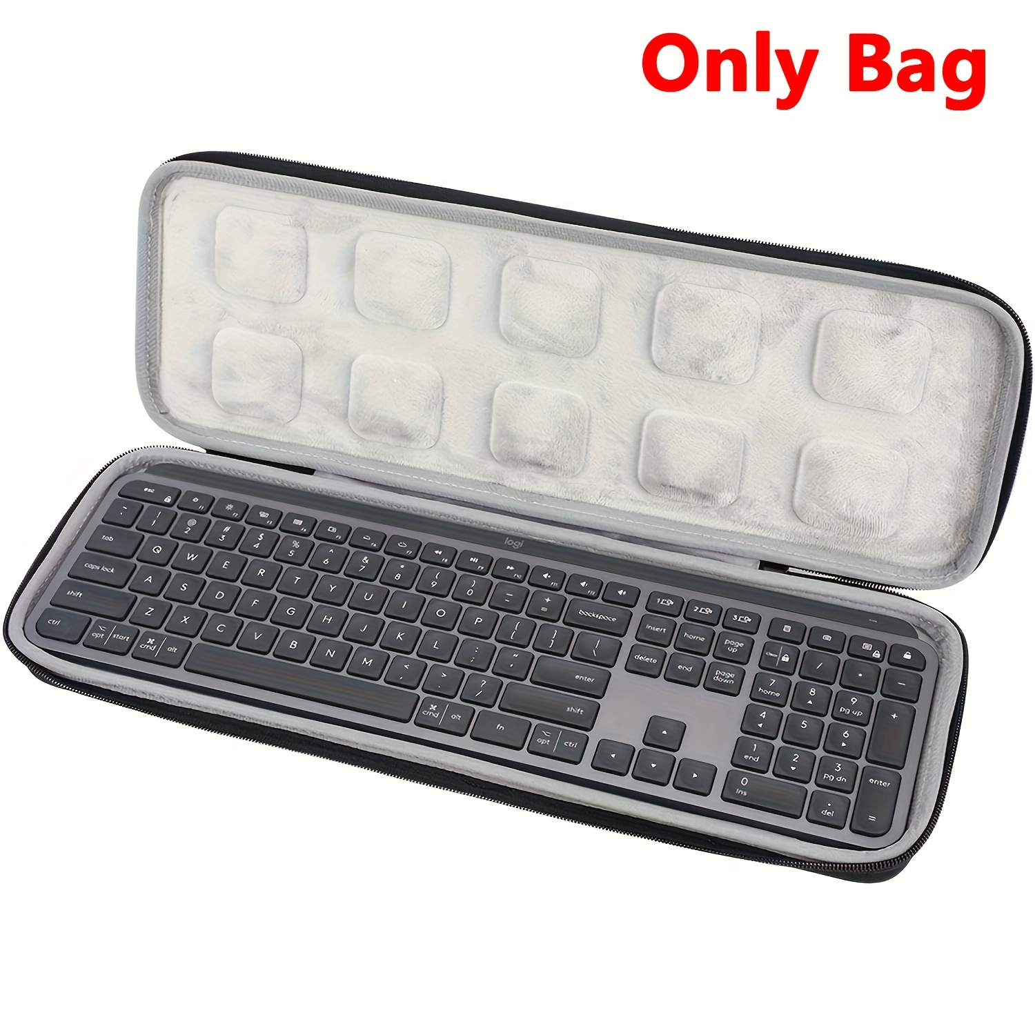 1pc Black Keyboard Protection Case Hard Shell For Keyboard Keyboard Protection Portable Box Does Not Keyboard