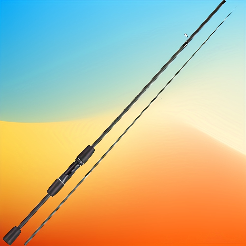 TEMU 1pc Carbon Fiber Fishing Rod, Long Casting Joint Rod With , For Ocean, Lakes & Freshwater Fishing, With No Battery Required