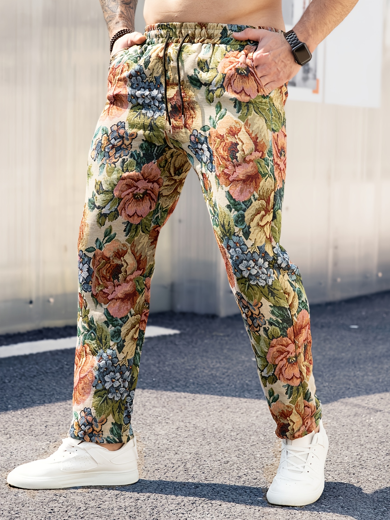 floral pants sold on Temu United States