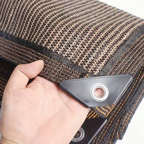 brown high density polyethylene hdpe shade cloth with copper grommets 81 90 canopy cover for gazebos garden canopies decks semi design in brown tones compatible with clear panels durable for patio balcony terrace shade ideal for furniture shade sail awning for outside balcony privacy screen pergola shade cover sun shade garden screen privacy panels for outside garden privacy screen