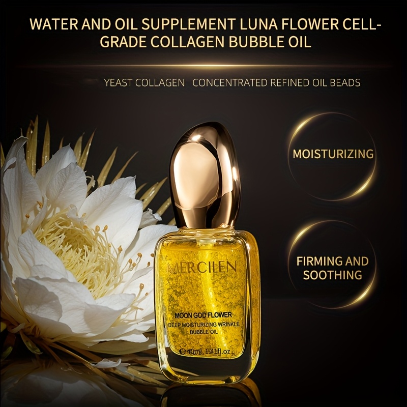 mercilen moon god flower deep moisturizing bubble oil skincare 3