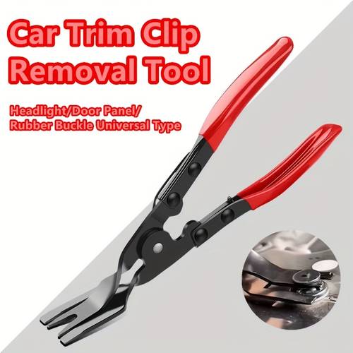 1 pinze auto e rimuovi fissaggio, strumento per rimozione clip auto, strumento per rimozione pannello porta auto, rimuovi fissaggio auto, pannello porta auto, interno, strumento per rimozione fissaggio plastica , pinza di riparazione e rimuovi fibbia