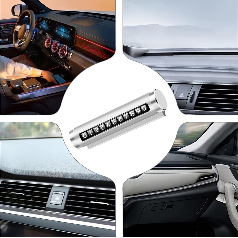 Temporary Parking Mobile Phone Number Plate Moving Device Car-mounted Relocation Plate Car Accessories 11-digit Number Inside The Car