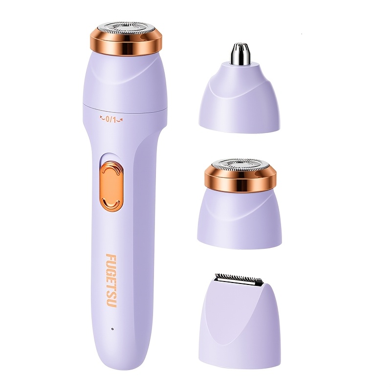 TEMU 3-in-1 Women's Electric Shaver, Multifunctional Depilator, Bikini Trimmer, Usb Rechargeable. Suitable For Legs, , Underarms, Full Body Bikini