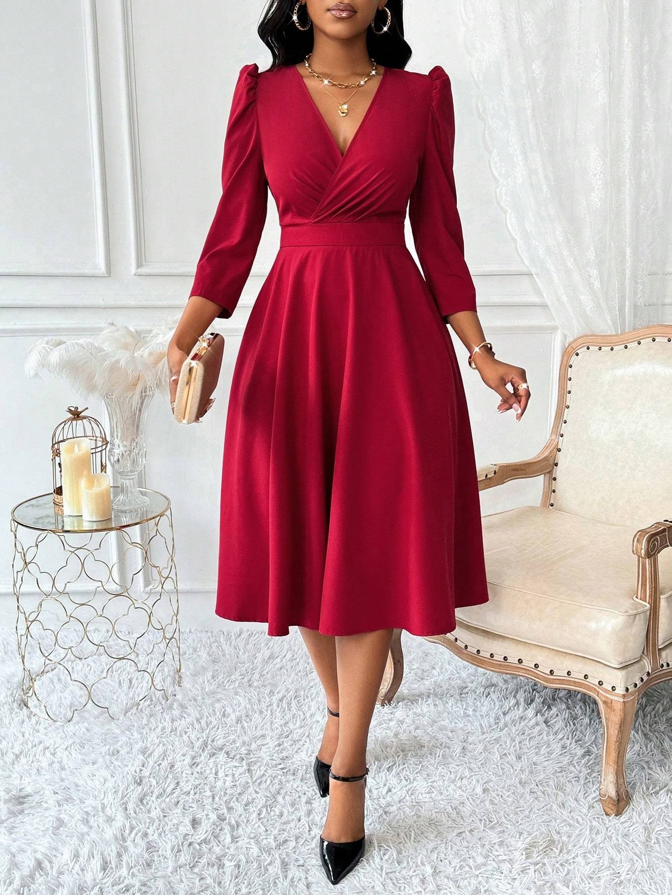 floral midi summer dress for women Pink Floral Midi Dress