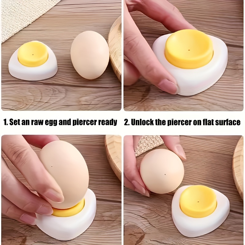 

Egg Piercer Tool With Stainless Steel Needle - Abs Egg For Safe And Dining And Cooking Preparation