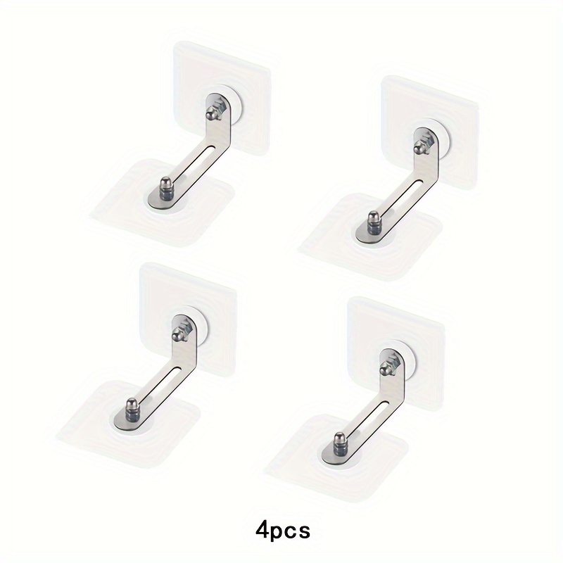 E-shop 4/5 Anti-Kippsicherungen für Möbel, Bohrfreie, Wandmontierte Sicherheitsbeschläge, Anti-Kippsicherheits-Kit für Möbel zum Schutz, Entwickelt, um