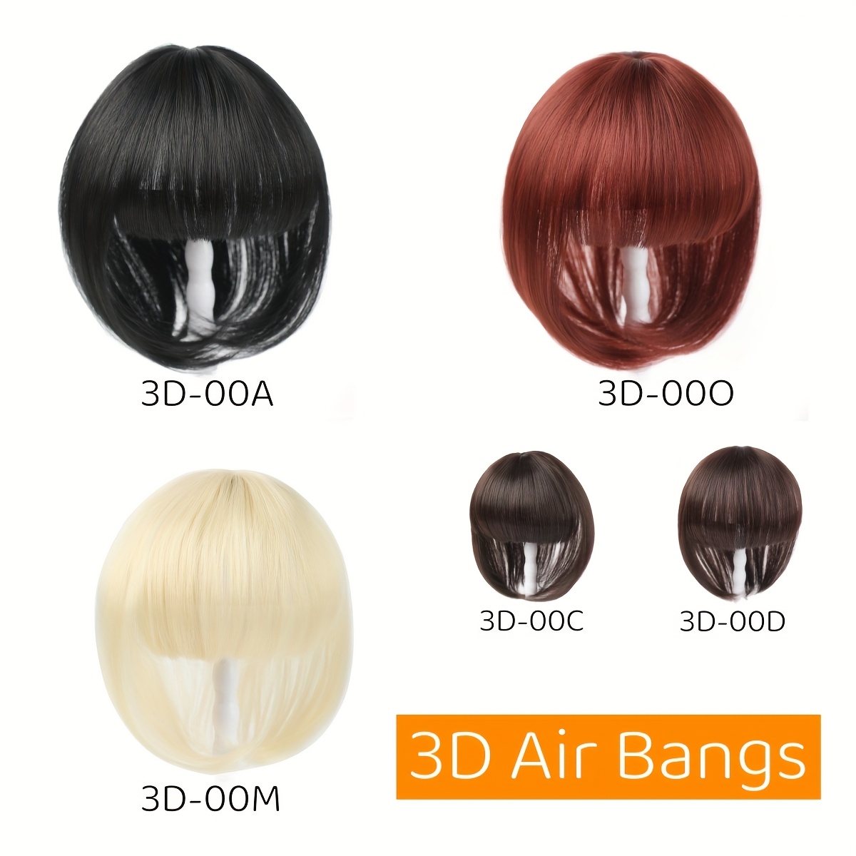 3  in bangs hair extensions for women straight hair topper for thinning hair hair loss natural look easy application versatile styling options secure clips for asian women natural   details 5