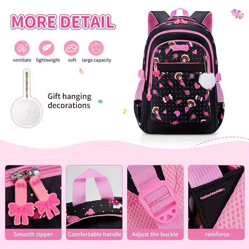 1pc cartoon backpack cute school pendant - Temu Canada display picture 3