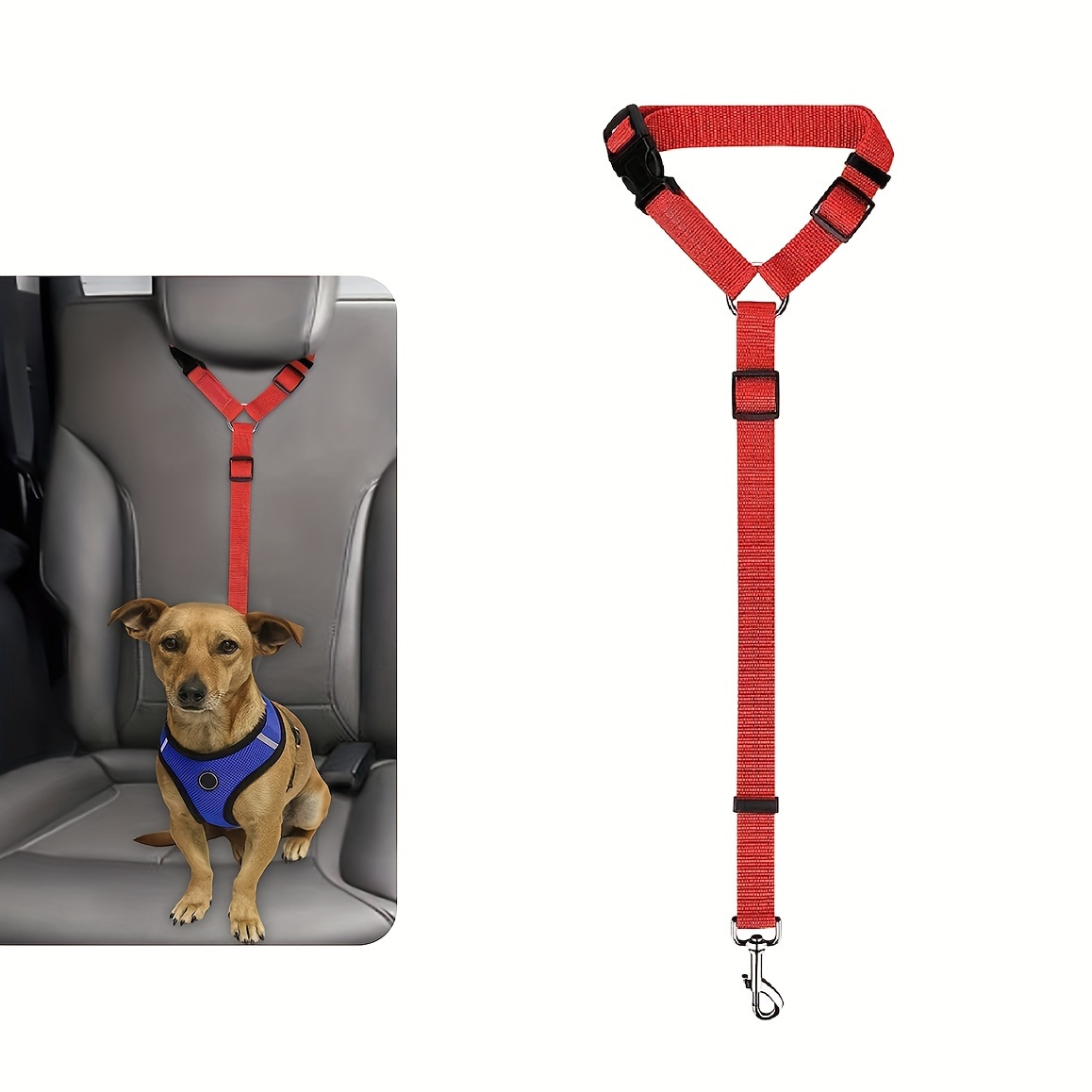 Dog Seat Belt Vehicle Secure Pet Car Tether Safety Leash Temu