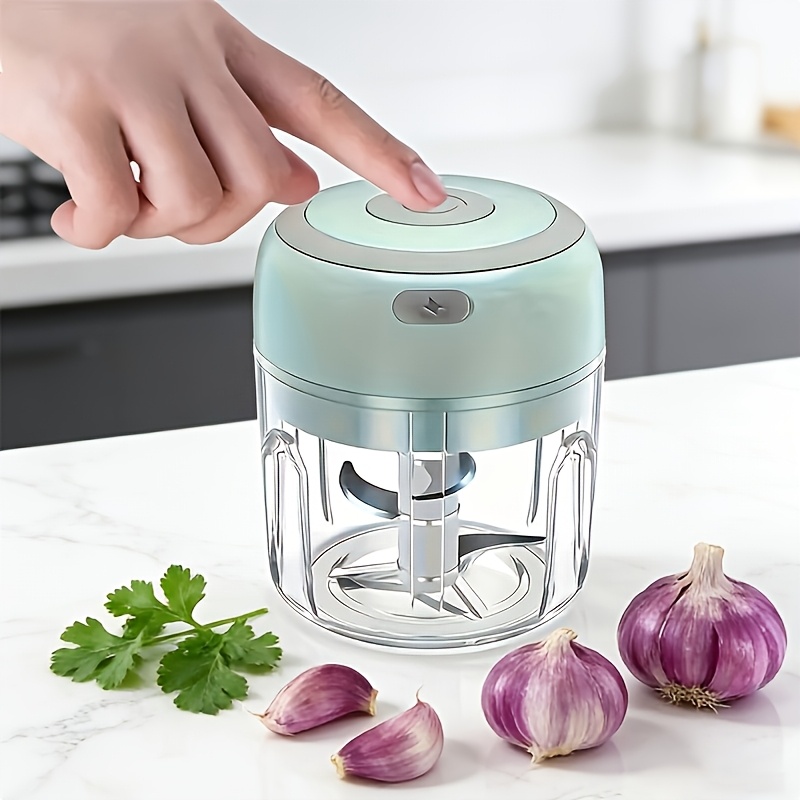 electric garlic masher portable meat masher electric food processor garlic chopper onion vegetable chopper 8 45oz food processor press suitable for chili meat spice chopper blender   meal prep tool mini processor lightweight masher sturdy   to clean small kitchens cooking enthusiasts
