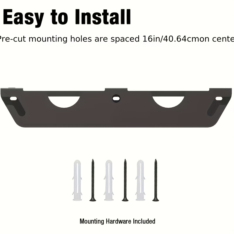 TEMU Wall-mounted Metal Organizer Rack, Suitable For Cutting And Polishing Machines, Featuring A 2-slot Angle Grinder Storage Rack With Rope Hooks,
