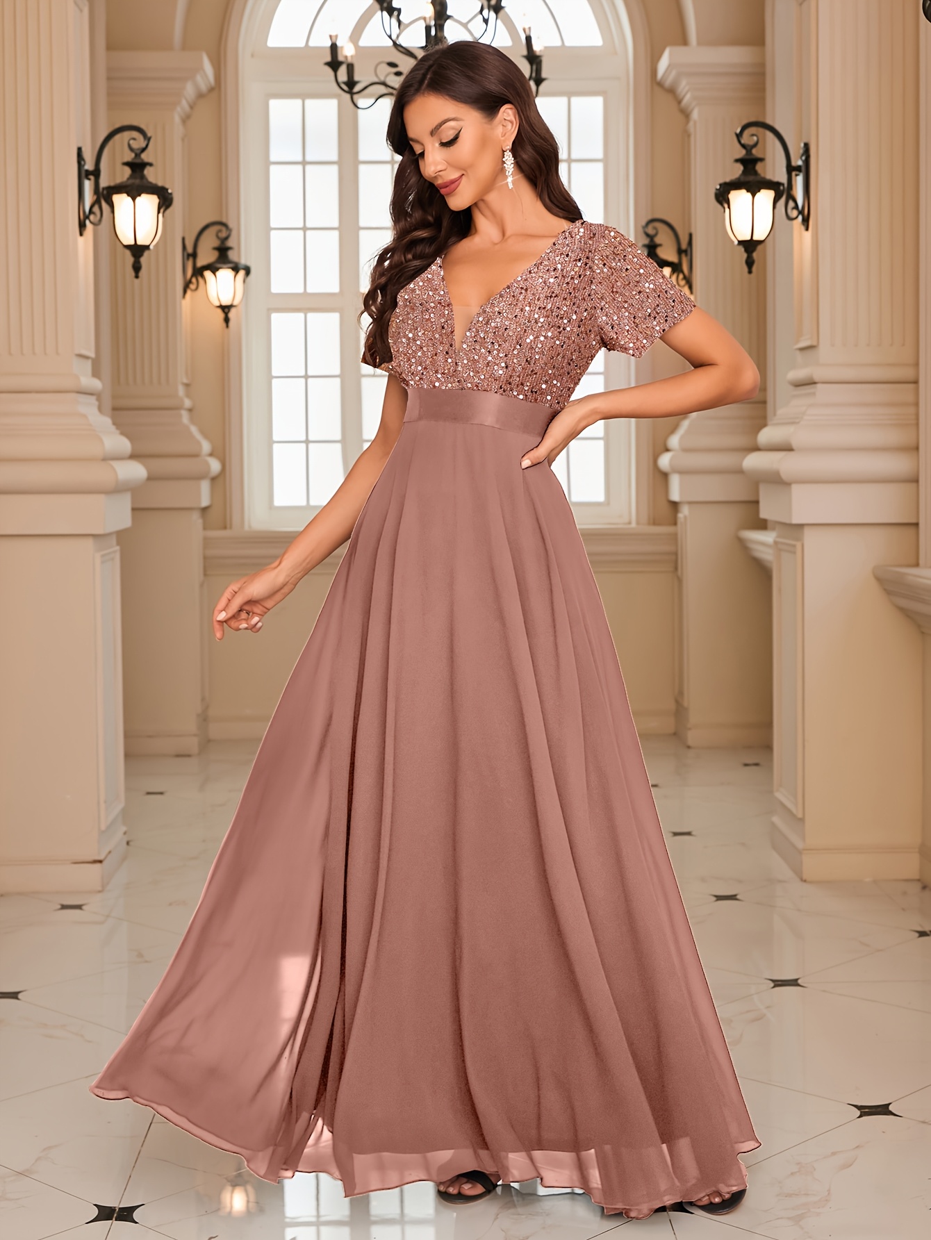 sachin and babi light blue dress Alex Evenings 8134311 Long Formal Evening Dress – The Dress Outlet main image 1