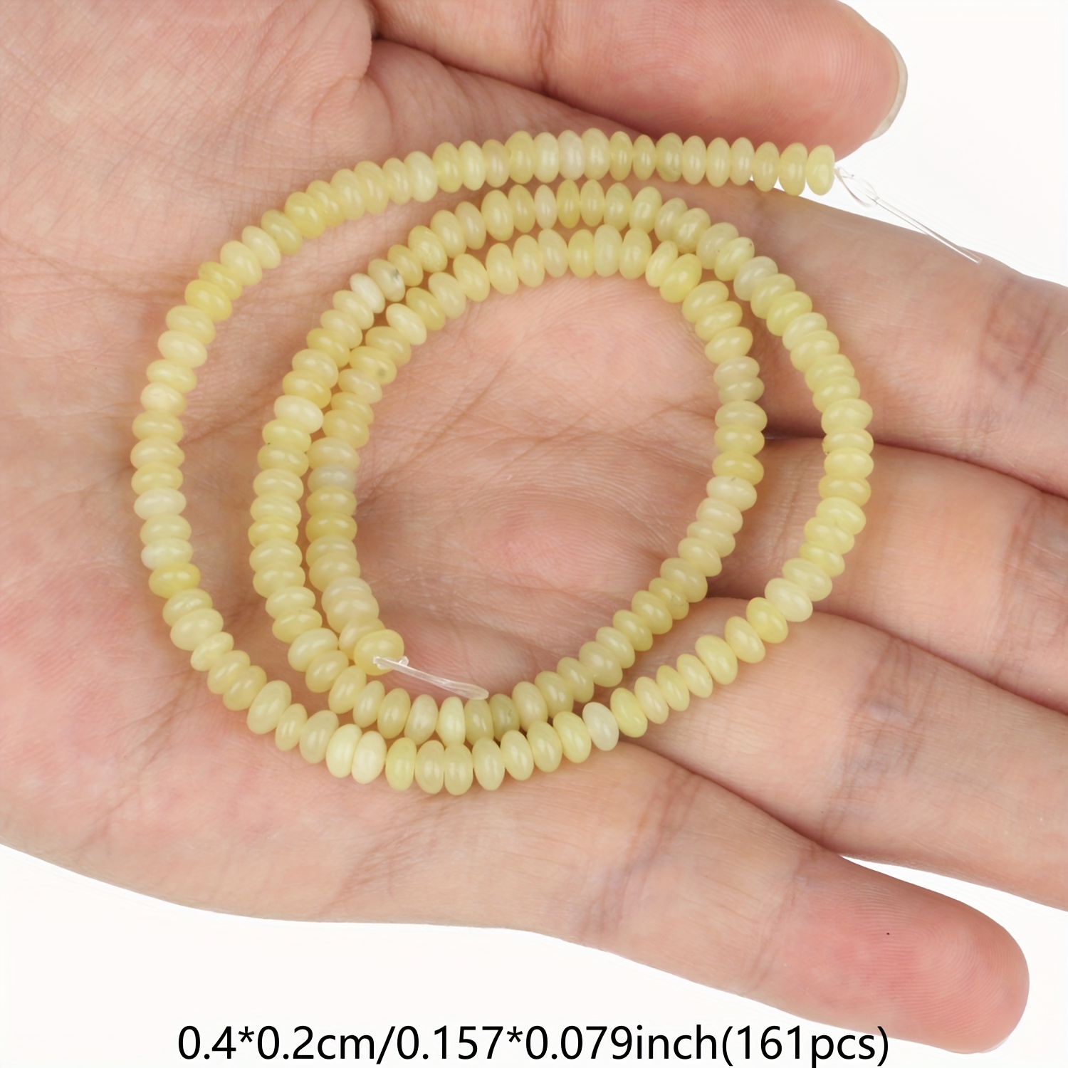 Multicolored Abacus Stone Beads, 4X2Mm for Jewellery Making