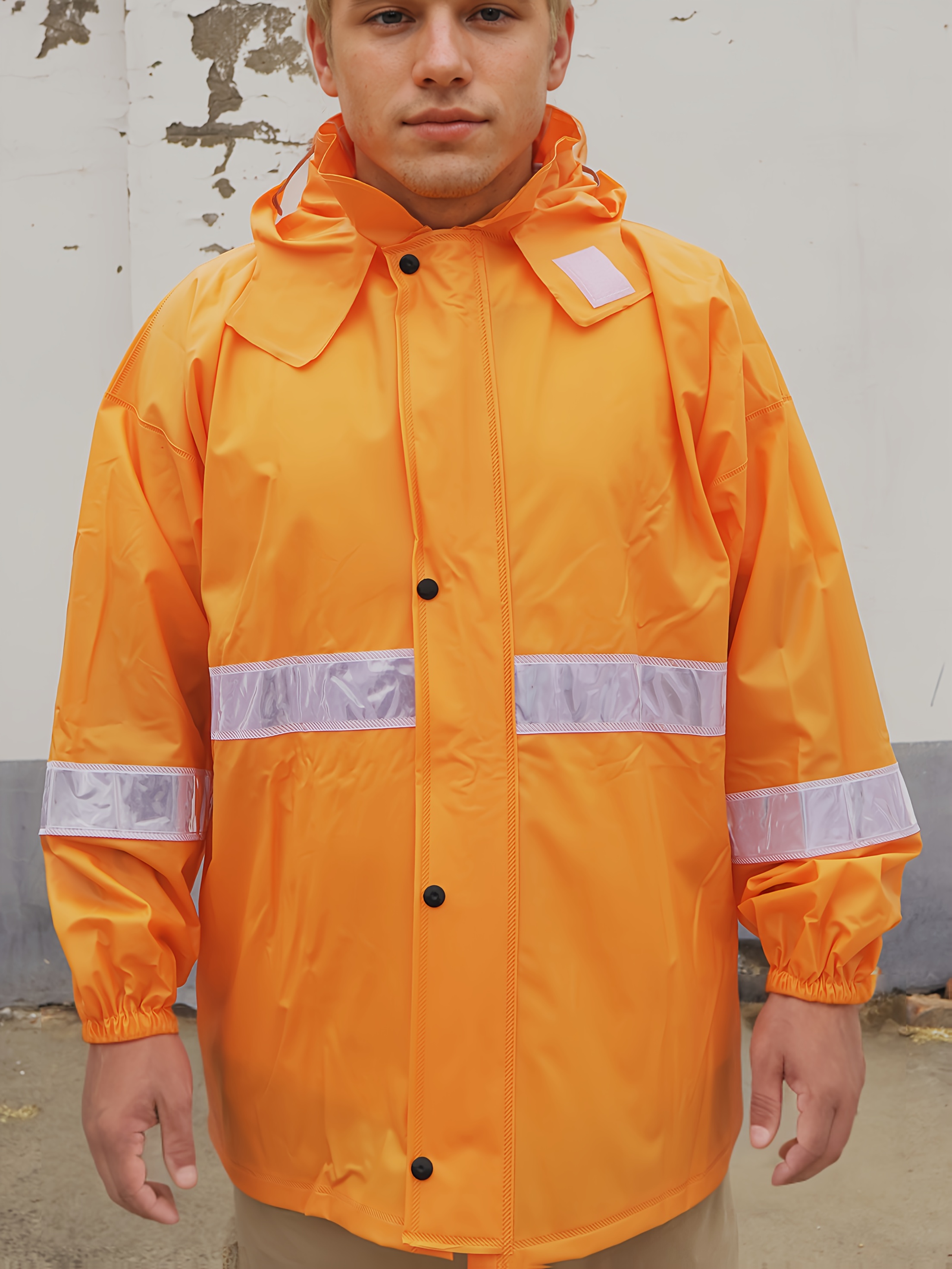 long yellow raincoat sold on Temu United States